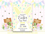 Load image into Gallery viewer, Yellow Easter Egg Hunt Digital Invitation - KLC Creation
