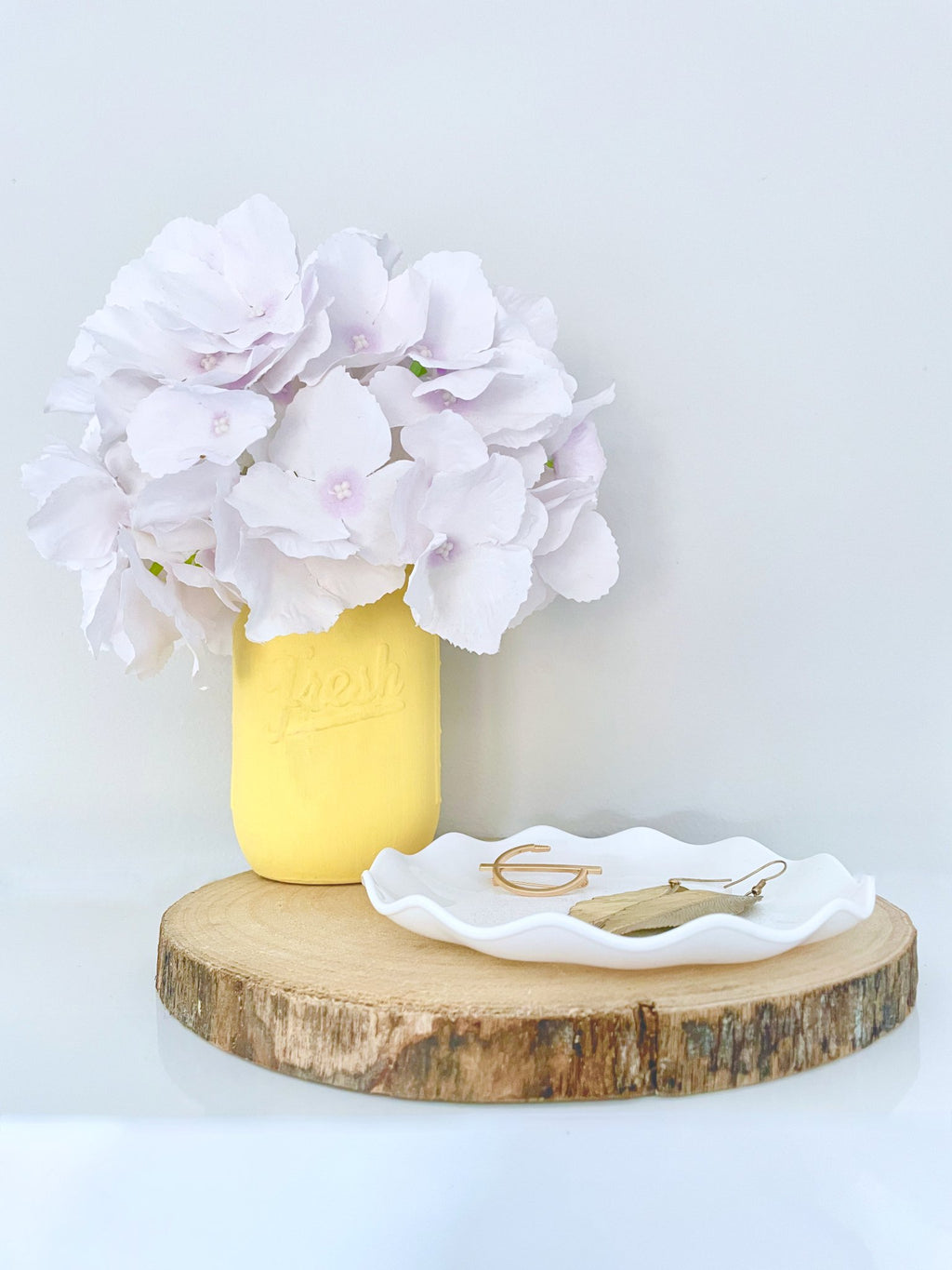 Yellow Mason Jar Vase - KLC Creation