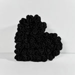 Load image into Gallery viewer, Black Flower Heart Ornament - KLC Creation
