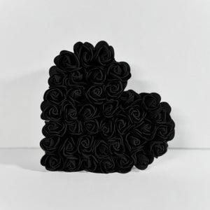 Black Flower Heart Ornament - KLC Creation