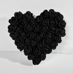 Load image into Gallery viewer, Black Flower Heart Ornament - KLC Creation
