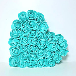 Black Flower Heart Ornament - KLC Creation