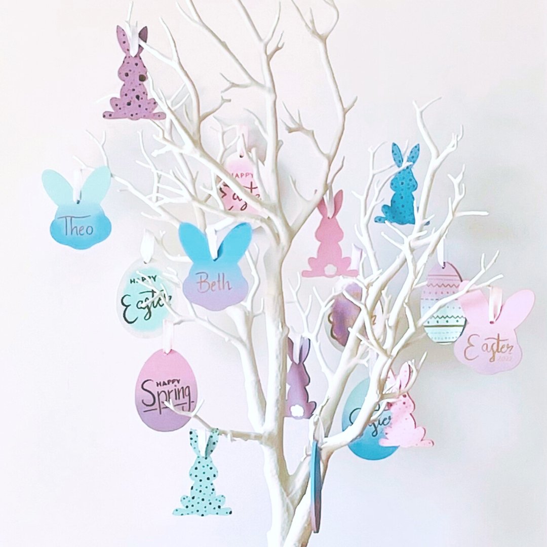 Easter Bunny Name Tree Decoration - KLC Creation
