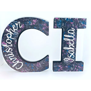 Galaxy Theme Name Letter - KLC Creation