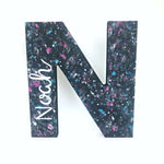 Load image into Gallery viewer, Galaxy Theme Name Letter - KLC Creation
