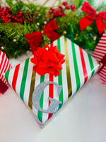 Load image into Gallery viewer, Gold Initial Letter Christmas Tree Decoration - KLC Creation
