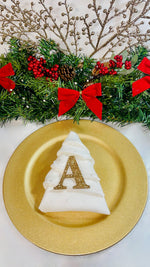 Load image into Gallery viewer, Gold Initial Letter Christmas Tree Decoration - KLC Creation
