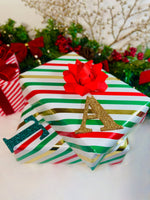 Load image into Gallery viewer, Gold Initial Letter Christmas Tree Decoration - KLC Creation
