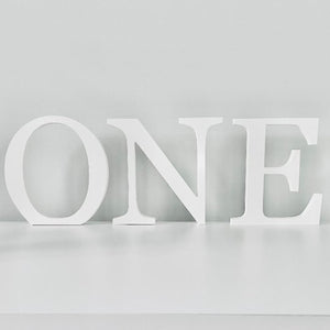 Large Freestanding White ONE - KLC Creation