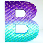 Load image into Gallery viewer, Large Mermaid Freestanding Letter - KLC Creation
