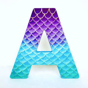 Large Mermaid Freestanding Letter - KLC Creation