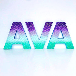 Large Mermaid Freestanding Letter - KLC Creation
