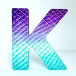 Load image into Gallery viewer, Large Mermaid Freestanding Letter - KLC Creation
