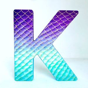 Large Mermaid Freestanding Letter - KLC Creation