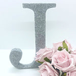 Load image into Gallery viewer, Large Silver Glitter Letter - KLC Creation

