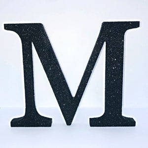Large Silver Glitter Letter - KLC Creation
