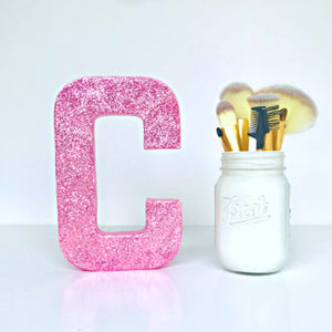 Pink Glitter Freestanding Letter/No. - KLC Creation