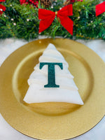 Load image into Gallery viewer, Teal Glitter Initial Christmas Decoration - KLC Creation
